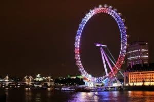 London at night
