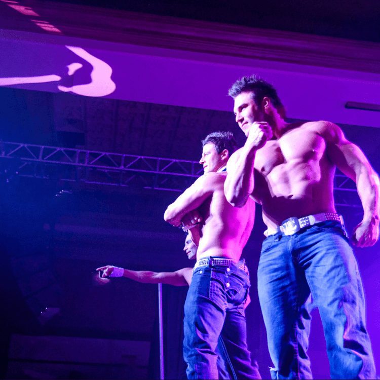Male strippers in at a ladies night event in Bishop's Stortford