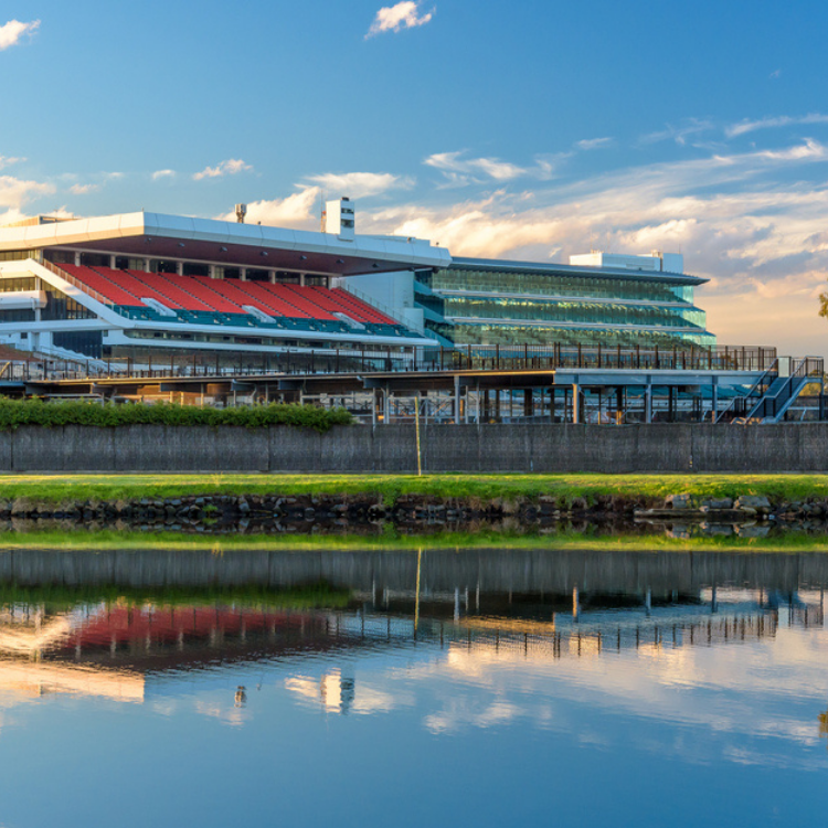 Aerial view of Ascot Racecourse