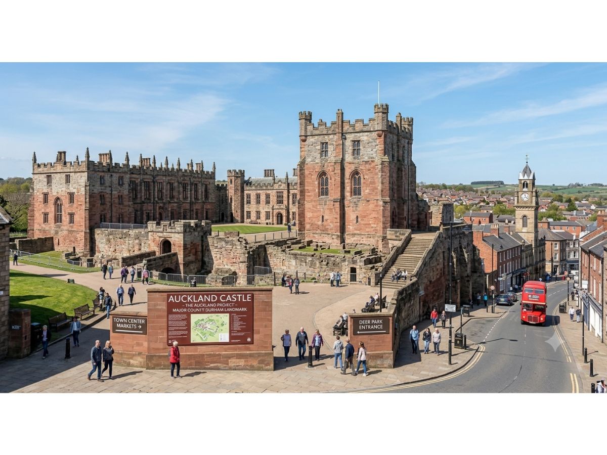 Auckland Castle in Bishop Auckland, County Durham